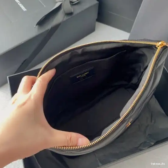 SADE QUILTED LAMBSKIN POUCH IN YSL 0705